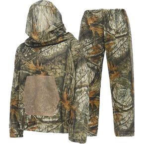 LOOGU Mosquito Suits, Net Bug Pants & Jacket Hood Sets - Ultra-fine Mesh - With Fishing, Hiking, Camping and Gardening