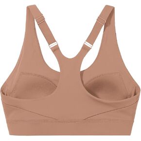 Racerback Sports Bras for Women High Support Adjustable Straps Molded Cup Workout Fitness Running Gym Bra