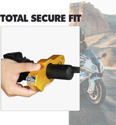 Motorcycle Locks Anti Theft Heavy Duty Brake Lock, Handlebar Lock with Helmet Lock, Universal for Motorcycle Moped Motorbike Scooters ATV Dirt Bike Street Bike, Black in Saudi Arabia