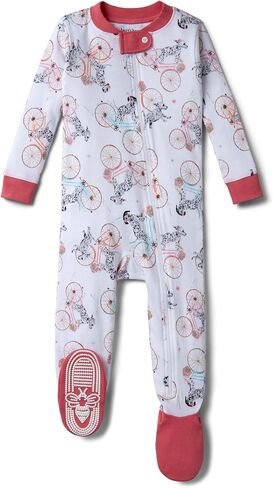 Burt's Bees Baby Baby Boys Sleepers, 100% Organic Cotton, One-piece PJs, Diagonal Zip Up Jumpsuit, Snug Fit Pajamas with Snap Tab in sizes 12, 18, and 24 Months in Saudi Arabia