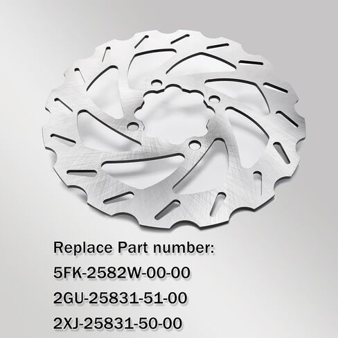 قرص دوار الفرامل ATV خلفي 200 مم 1S3-2582W-00-00 متوافق مع Yamaha Raptor 700 700R 2006-2023 YFZ450 2006-2013 YFZ450R 2009-2023 YFZ450X 2010-2011، 1S3-2582W-10-00 in Saudi Arabia