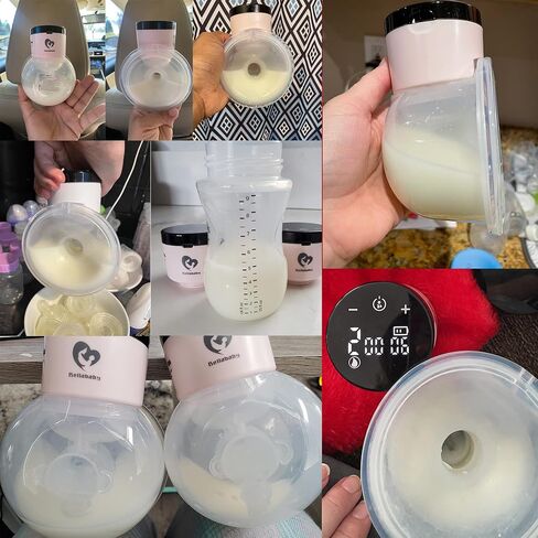Bellababy Wearable Breast Pump Hands Free,Touch Screen Shows Pumping Time and Intensity,Quiet and Pain Free,4 Modes 9 Levels of Comfortable Suction.(24mm) in Saudi Arabia