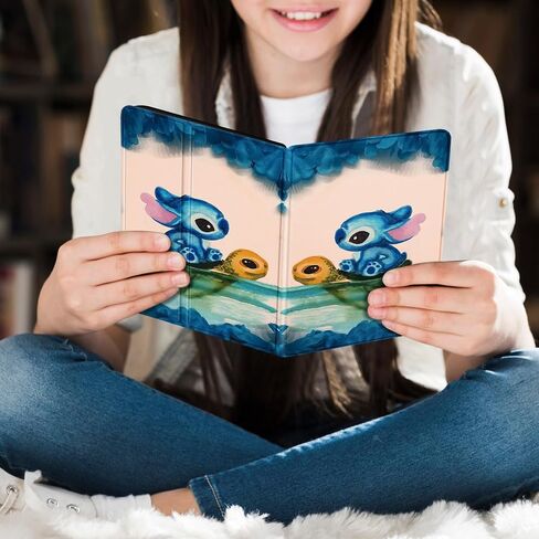 Trendy Fan for Kindle Paperwhite 11th Generation Case 6.8 inch 2021/Signature Edition Cute Cartoon Skull Kawaii Teen Kids Girls Folio Cover with Auto Sleep/Wake for Kindle Paperwhite 2021 E-Reader in Saudi Arabia