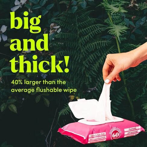Goodwipes Flushable Butt Wipes – Soothing Botanicals & Aloe – Soft & Gentle Individually Wrapped Wet Wipes for On-the-Go & Travel Use – Largest Adult Toilet Wipes – Shea-Coco, 1 pack, 32 count in Saudi Arabia
