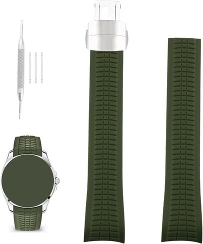 Compatible for 21mm Patek Philippe Aquanaut PP 5164A 5165 5167A 5167R 5168 5968 5267 200A-010 Rubber Watch Band Replacement for men Silicone Wirstband Strap women Bracelet in Saudi Arabia