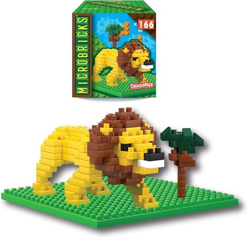 Dolphin from Deluxebase. Sealife Themed 3D Mini Blocks Building Toys, Easy to Use Mini Bricks Dolphin Puzzle. Great Animal Toys, Educational Toys and Kids Party Favors. in Saudi Arabia
