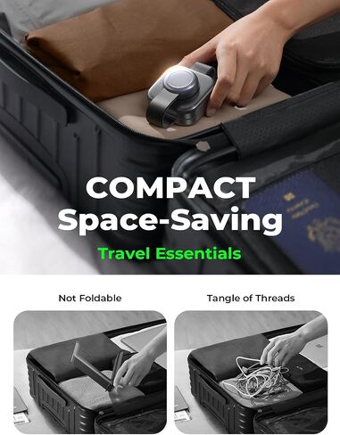 LISEN Travel Charger for Multiple Devices, 3 in 1 Charger Wireless Charging Pad, Foldable Magsafe Wireless Charger for iPhone 15 14 13 12 Pro Max Plus Apple Watch Series Airpods in Saudi Arabia