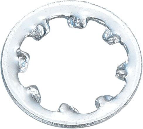 uxcell 1/4" 20Pcs Internal Tooth Star Lock Washers, Carbon Steel Zinc Plated Tooth Locking Ring Washers Quick Speed Star Nut Locking Fastener, White in Saudi Arabia