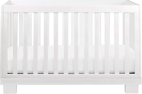 Babyletto Modo 3-in-1 Convertible Crib with Toddler Bed Conversion Kit in Washed Natural, Greenguard Gold Certified in Saudi Arabia