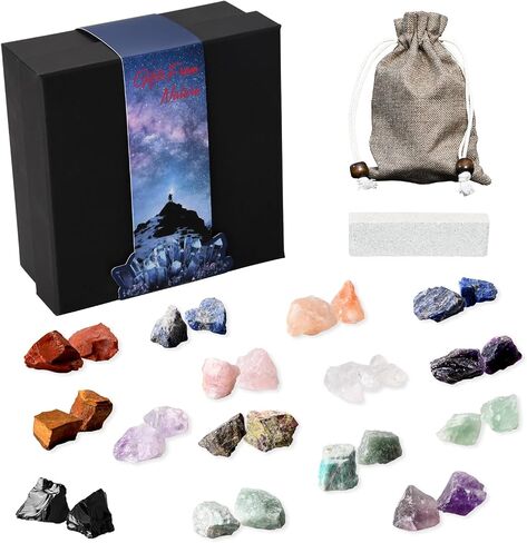 8PCS Crystals and Healing Stones Gifts for Women and Men Birthday Christmas Mothers Day, Natural Raw Stones Crystal for Collection, Meditation, Yoga, Decoration, Polishing, Reiki Crystal Healing in Saudi Arabia