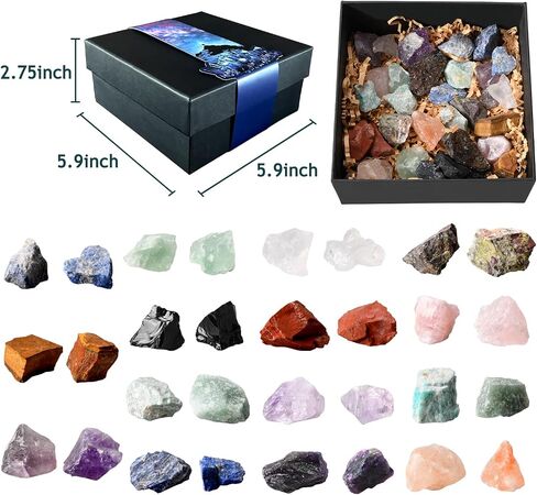 8PCS Crystals and Healing Stones Gifts for Women and Men Birthday Christmas Mothers Day, Natural Raw Stones Crystal for Collection, Meditation, Yoga, Decoration, Polishing, Reiki Crystal Healing in Saudi Arabia