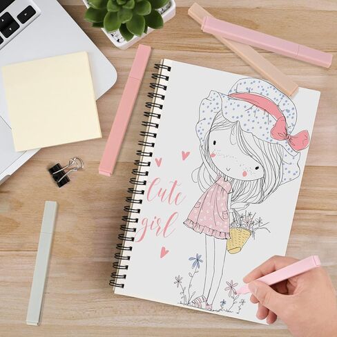 Aesthetic Highlighters, 12 Pcs Dual Tip Highlighters Assorted Colors No Bleed Dry Fast Easy to Hold, Pastel Highlighters Marker Pens for Journal Bible Planner Notes School Office Supplies in Kuwait