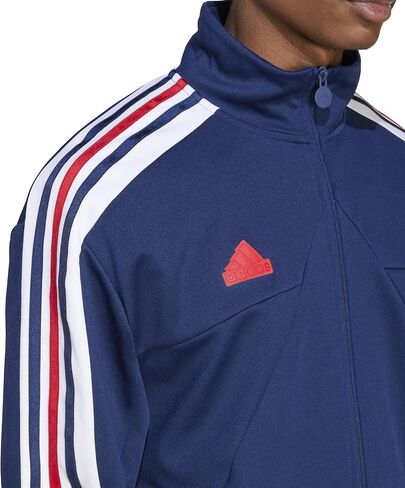 جاكيت رياضي House of Tiro Nations Pack من adidas للرجال، أبيض/أحمر جماعي/أزرق حقيقي/بحري جامعي in Saudi Arabia