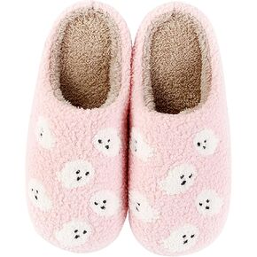 Pumpkin Slippers for Women Men Halloween Slippers Spooky Slides Soft Warm Plush House Shoes