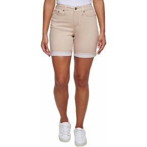 DKNY Jeans Womens Midweight Bermuda Jeans Short (10, Black)