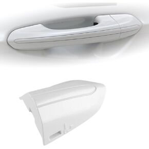 Front Left Exterior Door Handle Lock Bezel Cover Cap Fits for 2013-2020 Ford Fusion 2015-2020 Edge OE# DS7Z-54218A15-DC （Black）