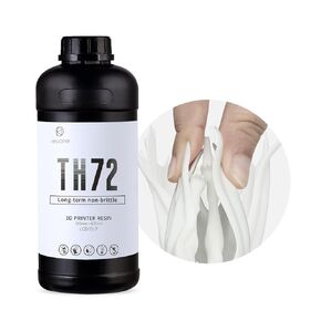 RESIONE 3D Flexible Tough Resin: 3D Resin with Long-Lasting Toughness - UV Resin 3D Printer Liquid with Impact Resistant and High Elongation for Figurines LCD/DLP 3D Printing (Matte Gray 1kg)