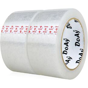 3 Rolls Clear Packing Tape - Heavy Duty Shipping Tape for Packages, Moving, Sealing - 2.7mil Thick, Ultra Strong, 20% Longer - Packaging Tape Refills, 1.88 in x 65 Yards, 585 FT Total
