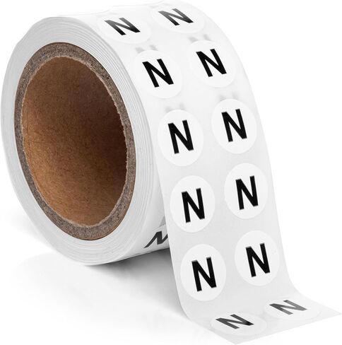 1000pcs Letter W Stickers, 0.5" Letter Sticker Dot Labels for Organization, Inventory, 1000/roll in Saudi Arabia