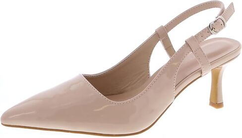 TruFox Women's Pointed Toe Kitten Heel Pumps Slingback Short Heel Slip On in Kuwait