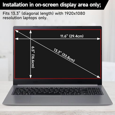 14 Inch 16:10 Laptop Privacy Screen Filter, Anti Blue Light Glare & Anti Scratch Computer Privacy Shield for 14" with 1920x1200 Aspect Ratio Laptop in Kuwait