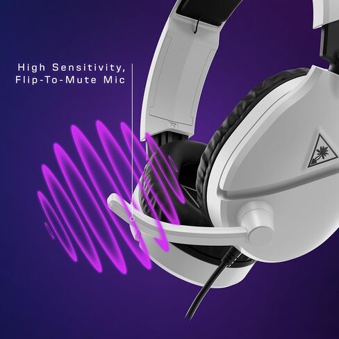 سماعة ألعاب متعددة المنصات من Turtle Beach Recon 70 لأجهزة PS5، وPS4، وXbox Series X|S، وXbox One، وNintendo Switch، والكمبيوتر الشخصي والهواتف المحمولة مع اتصال سلكي 3.5 ملم - ميكروفون قابل للطي لكتم الصوت، ومكبرات صوت 40 ملم، خفيفة الوزن - أسود in Kuwait