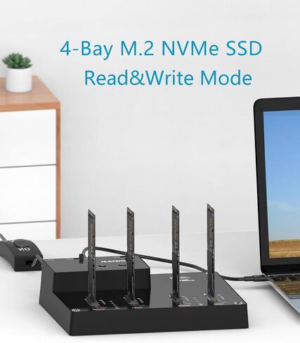 MAIWO SATA M.2 SSD Duplicator, SATA M.2 to Type C Hard Drive Docking Station, for B+M Key M.2 SSD, Support Offline Clone Copy Function (K3016S G1) in Saudi Arabia