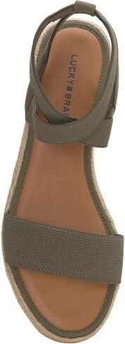 صندل THIMBA نسائي من Lucky Brand، طبيعي/دخاني، 8 in Kuwait