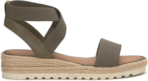 صندل THIMBA نسائي من Lucky Brand، طبيعي/دخاني، 8 in Kuwait