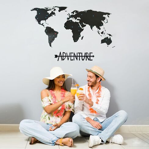 Travel Explore Repeat Metal Sign Travel Memories Home Wall Decor Travel Signs for Home Living Room Bedroom Office Travel Lover Gift, 16.2 x 3.8 in in Kuwait