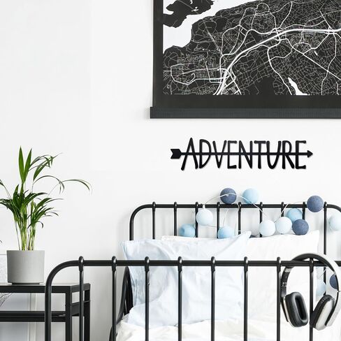 Travel Explore Repeat Metal Sign Travel Memories Home Wall Decor Travel Signs for Home Living Room Bedroom Office Travel Lover Gift, 16.2 x 3.8 in in Kuwait