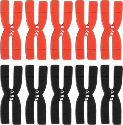 10 Pack Racket Weight Balance Strips - Tennis Badminton Racquet Balance Strips Tape Bar Weighted Tapes, Apply to Racquet/Sports (0.5g, Black/Green) in Saudi Arabia
