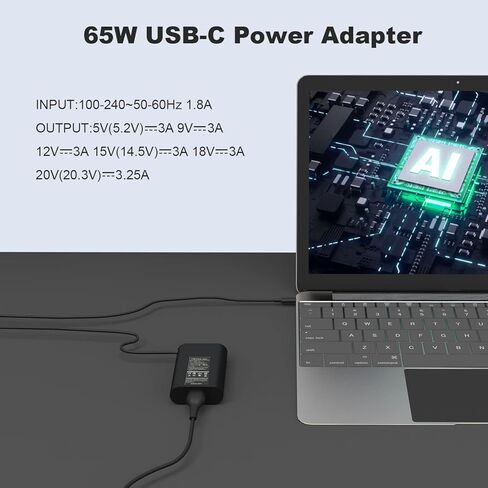 45W 65W Computer Charger Replacement for Dell Inspiron 11 13 14 15 3000 5000 7000 inspiron 3452 3551 3552 3558 3559 5552 5555 5558 5559 5565 5567 5568 5570 5578 P51F P25T P24T P57G laptop power cord in Kuwait