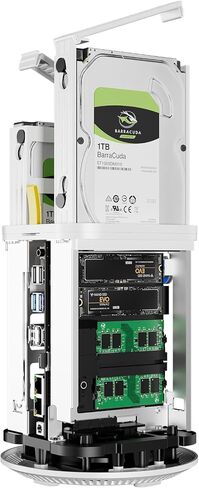 R7 AMD Ryzen 7 5700U Mini PC 8C/16T, Support 40T（2 * 22T 2 Bay Storage ） 3-in-1 Mini Computers NO RAM NO SSD WiFi 6 Dual 2.5G LAN Soft Router HTPC (R7 NO RAM NO SSD) in Saudi Arabia