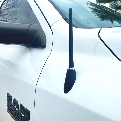VOFONO Stubby Antenna for 2015-2024 Ford Mustang Convertible, Car Ford Mustang Accessories, 3 Inch Short Replacement Ford Mustang Billet Antenna Mast Designed for Optimized FM AM Radio Reception in Kuwait