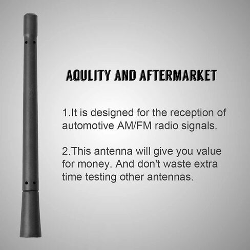 VOFONO Stubby Antenna for 2015-2024 Ford Mustang Convertible, Car Ford Mustang Accessories, 3 Inch Short Replacement Ford Mustang Billet Antenna Mast Designed for Optimized FM AM Radio Reception in Kuwait