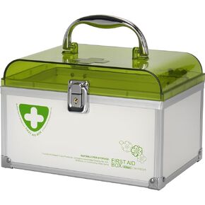 Medicine Lock Box With Key,orange,8.46 * 5.87 * 5.51 Inch locked Medicine Box with Child Safe Lock