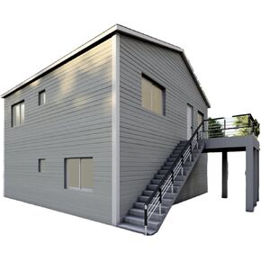 30'x30' Two-Story Duplex House Plans - 2 Units, 2 Bedrooms Each, Comprehensive Blueprints