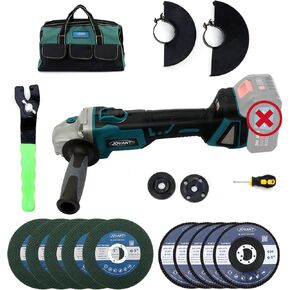 Cordless Angle Grinder (No Battery), Power 5" Cordless Grinder with Brushless Motor for Cutting/Polishing/Sharpening/Removing Rust