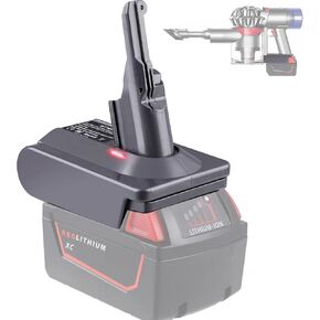 for Dyson V8 Battery Adapter for Milwaukee M18 18V Battery Convert to for Dyson V8 Animal Fluffy Motorhead Handheld Vacuum Converter (only MIL18V8 Adapter)