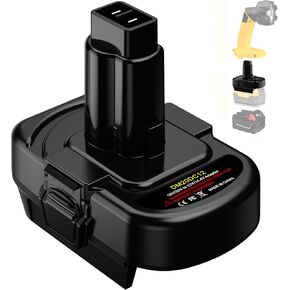 Battery Adapter for DeWalt 20V Li-ion Battery or for Milwaukee M18 18V Li-ion Battery Convert to for DeWalt 12V/14.4V Ni-CD Ni-MH Power Tools DC9071 DW9072 DW9071 DE9075 DE9074 DE9072 DE9071