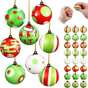 Remuuly 24 Pcs Football Stress Ball Ornaments 2.5 Inch Mini Foam Sports Ball Ornaments PU Decorative Football Ornaments for School Carnival Reward, Party Bag Gift Fillers