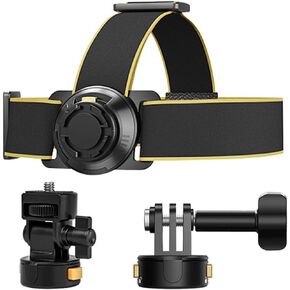 New Magnetic Head Strap Mount, Quick Release, Adjustable Head Belt Mount Compatible with Hero 13 12 11 10 9,Osmo Action 4 3 2,Insta 360 and More Action Camera