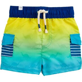 Mud Pie Boys' Standard Dino Color Change Trunks
