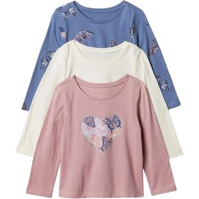 GAP Baby Girls' 3 Pack Long Sleeve Top