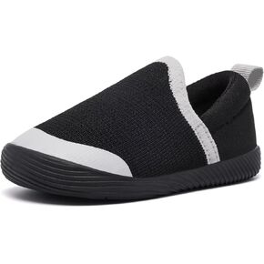 MORENDL Toddler Boys Girls Sneakers Baby Walking Shoes Infant Brethable Lightweight Non-Slip Casual Slip-on Canvas Shoes