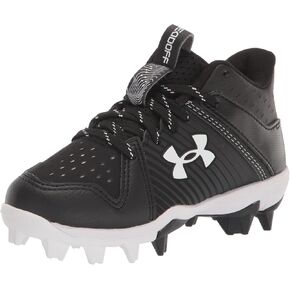 Under Armour Boys' Leadoff Mid Junior Rubber Molded Cleat Baseball Shoe