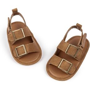 HsdsBebe Infant Baby Boys Girls Summer Beach Sandals Breathable Athletic Anti-slip Soft Sole Newborn First Walker Crib Shoes