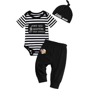 ملابس الطفل الصبي كم الوشم مضحك رومبير ارتداءها + السراويل 3PCS مجموعة ملابس الرضع in Kuwait