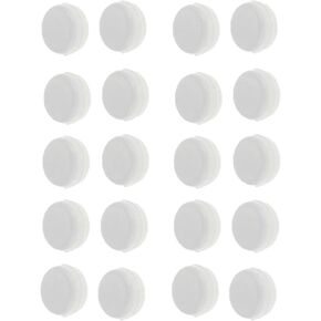 20Pcs White Rattle Box Noise Maker Insert Squeaker Plastic Ring Box Repair Fix Baby Rattle Accessories Rattles and Plush Rings (15mm)